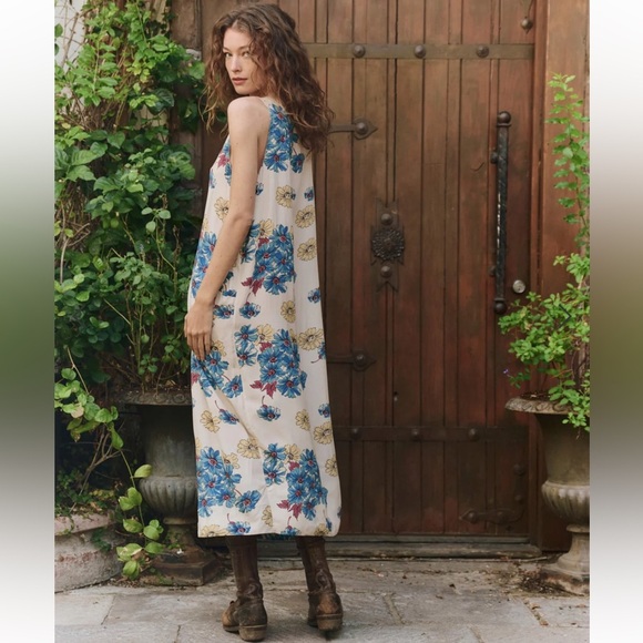 The Great Windward Midi Long Dress in Sungold Floral Size 3 US L - Picture 2 of 8